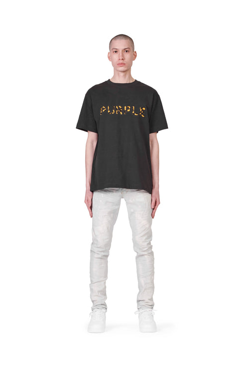 PURPLE BRAND P001 CREAM SPRAYED REFLECTIVE Mens Apparel -